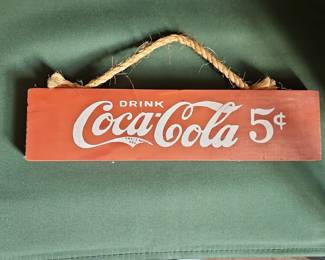 CocaCola Wood Sign