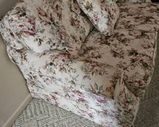 Floral Upholstered Loveseat second image