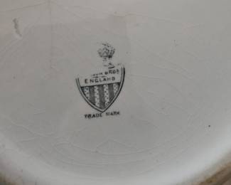 Antique Ironstone Chamber Pot with Lid Floral Transferware third image