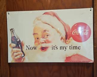 CocaCola Santa Sign