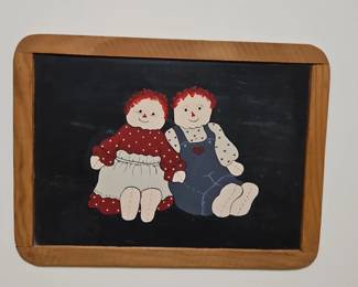 Raggedy Ann Andy Chalkboard Art
