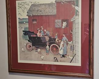 Norman Rockwell Model T Print