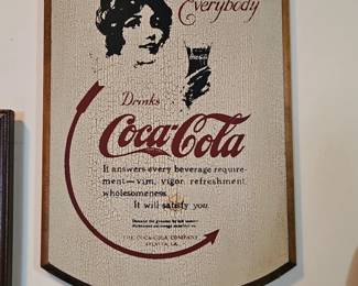 Vintage CocaCola Reproduction Sign