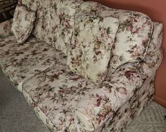 Floral Skirted Sofa second image