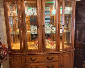 Beautiful Lighted China Cabinet