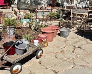 Misc. outdoor decor & patio table set 