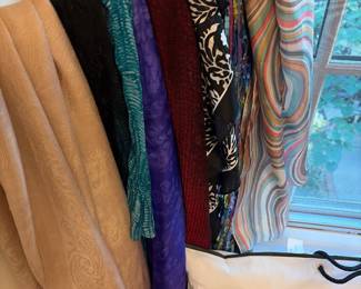 A selection of beautiful scarves