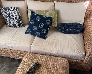 3seat couch and ottoman 