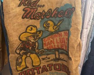Burlap potatoe sack