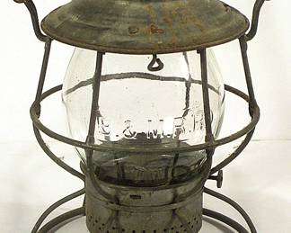 Boston & Maine Railroad lantern with embossed globe