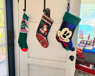 Holiday stockings.  Mickey Mouse 3D stocking. 