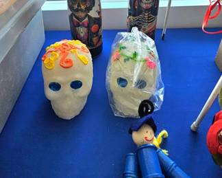 Day of the Dead candles - ornaments.