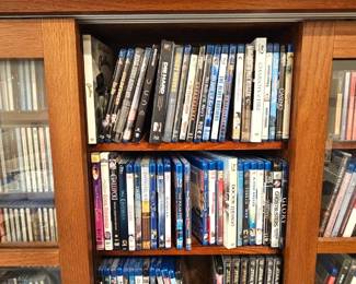 Blue Ray, DVDs, CDs
