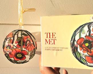 The Met - Tiffany Poppy ornament.