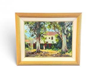 19 TrevorHayterCollectingtheEggsOriginalOilPaintingSigned