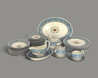 6 VintageWedgwoodFlorentineTurquoiseW2714BoneChinaDinnerware