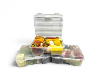 225 GreenGoldOrangeSpecialtyNoveltyYarnCollection3LargeBins