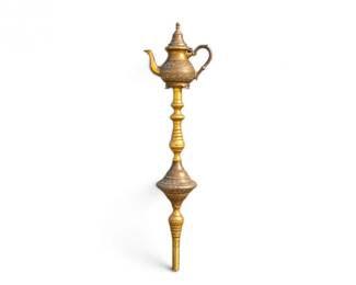 68 HandFabricatedBrassCoffeePotMetalYardArtSculpture