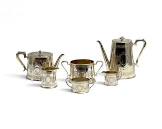 234 AntiqueWarrantedHardSolderedSilverplateTeaCoffeeService