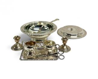 235 VintageSilverplateServingWareCollectionAssortedMakers11Pc