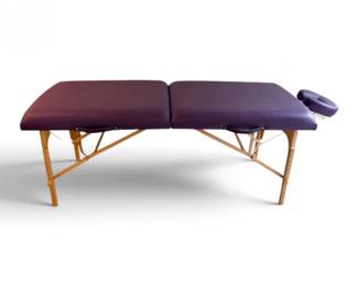 155 EarthGearPurplePortableFoldingMassageTablewFaceCradle
