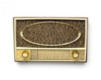 107 VintageZenithC725LAMFMTubeRadioAutomaticFrequencyControl
