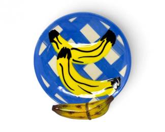 255 LimogesFranceBananaHingedTrinketBoxBerrywareBananaPlate