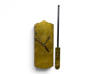 134 VintageLandersBrassSpringBalanceScaleRepurposedClock