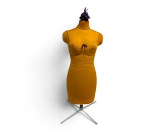 203 VintageDressFormSewingMannequinwMetalStand