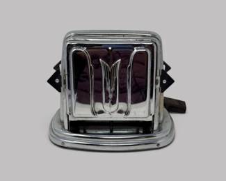 45 VintageBerstedModel67ChromeTurnoverToaster
