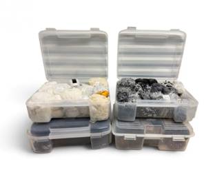 222 BlackWhiteMulticolorSpecialtyNoveltyYarnCollection4Bins