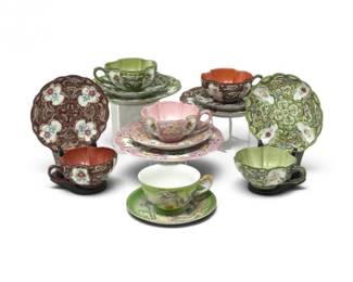254 VintageArdaltJapanHandPaintedMoriagePorcelainTeacupCollection