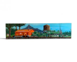 106 JacquesDrapeauSignedMarysvilleOilAcrylicWoodPainting