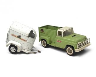 211 VintageBuddyLRanchPickupTruckTonkaFarmsHorseTrailer