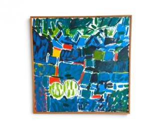 99 OriginalNEID1967AbstractPaintingSigned