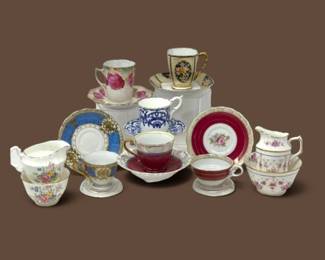 257 VintageEnglishOccupiedJapanBoneChinaTeacupCollection