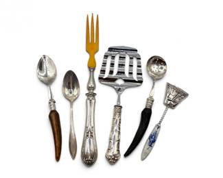 4 BirksSterlingSilverMixedServingUtensilCollection6Pc