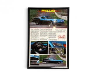 245 MecumAuctions2008ChevroletCorvette789CustomFramedPoster