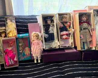 Vintage porcelain dolls