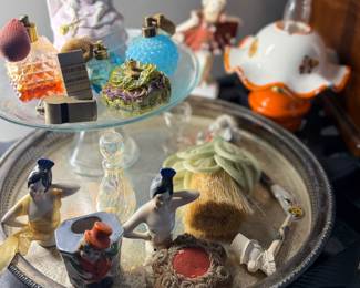 half dolls, perfume atomizers
