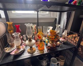 More oil lamps from big to little