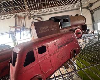 antique Cunningham drug truck (in good condition missing front bumper