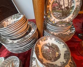 Friendly Village set of dishes (sold as a set )