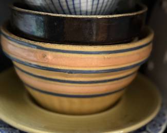 antique stone ware bowls