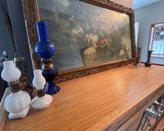 antique frame plus a barrister bookcase