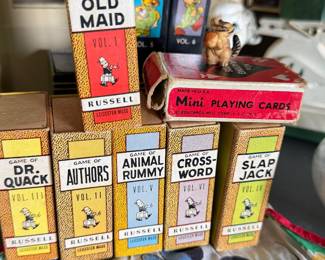 vintage teeny little card games