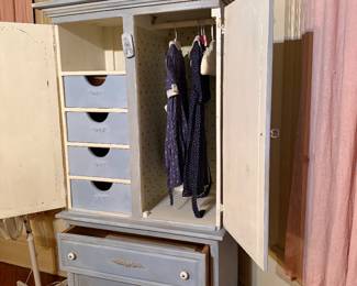 inside of armoire