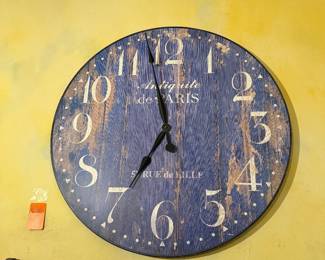 #45. $48 French clock decor 26”D