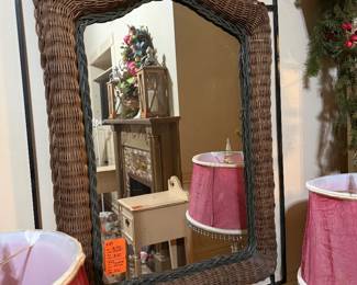 #48. $50 wicker mirror