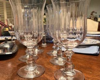 #33. $60 set of fluted stemmed glasses